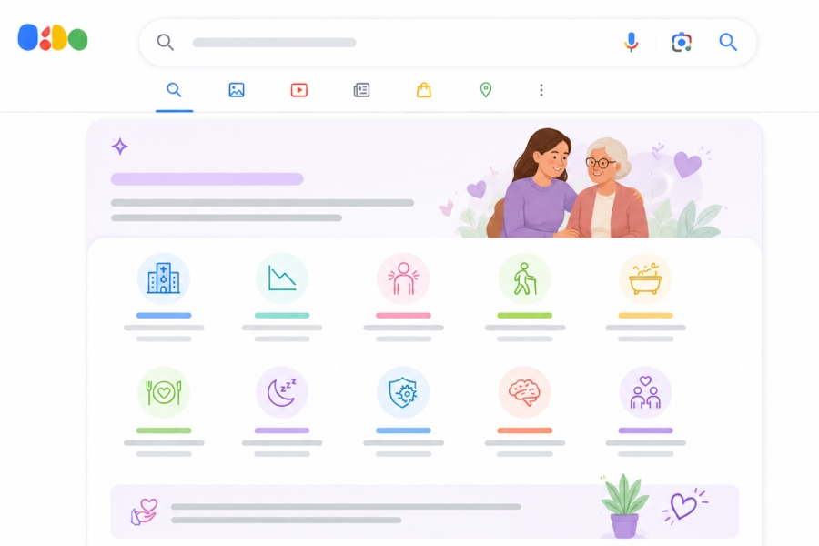 AI-generated answer box replacing traditional website links in a search results page