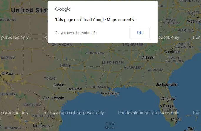 Why is my google map broken